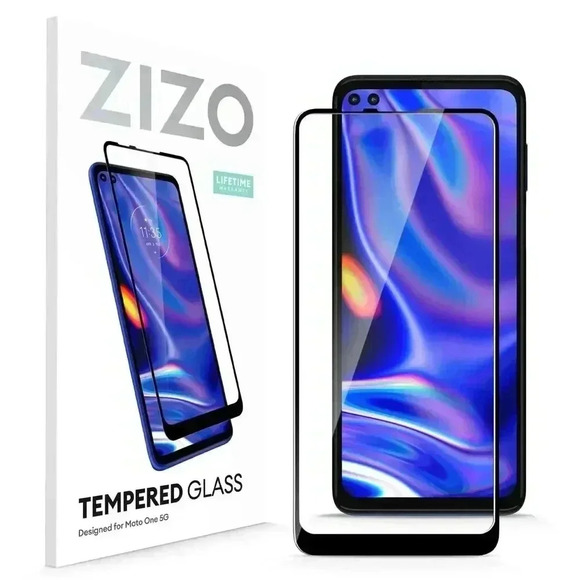 ZIZO Tempered Glass Screen Protector Moto One 5G Mini Clear Anti Scratch NEW - Picture 1 of 3